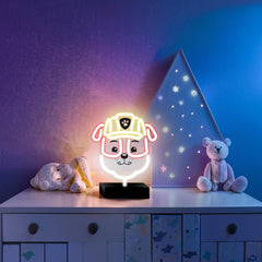Paw Patrol Neon LED Rubble – 25×25 cm med Stativ & USB-ström