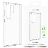 Puro 0.3 Nude Skal för Samsung Galaxy S24 Ultra – Transparent TPU, Trådlös Laddning