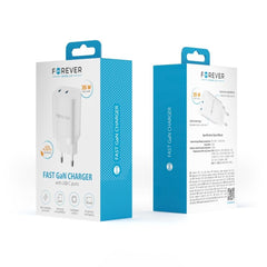 Snabbladdare för iPhone / Samsung QC 35W PD 2XUSB-C Väggladdare