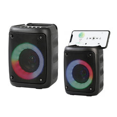 Rebeltec Stage 180 Bluetooth Trådlös Högtalare 18W RGB – FM, TWS, Karaoke, USB & AUX