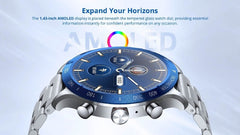 Riversong Smartklocka Motive 9 Max Bluetooth-samtal med extra rem Silver