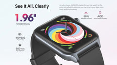 Riversong Smartklocka Motive 9 Bluetooth-Samtal AMOLED 1,96" Space Gray