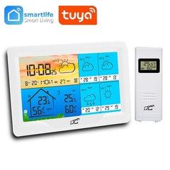 SMART väderstation, väderprognos, klocka, väckarklocka, TUYA LTC