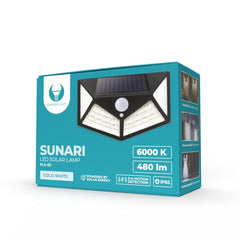 Solar LED Utomhuslampa med Rörelsesensor | 480 lm | 6000K1200mAh Forever Light