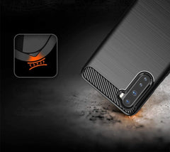 Samsung Galaxy A17 5G / A26 5G - Flexibel Carbon Mjuk TPU Skal - Svart