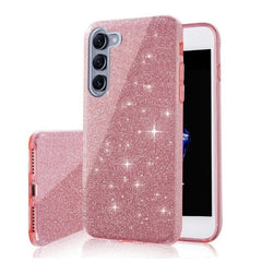 Samsung Galaxy A17 / A17 5G - 3i1 Glitter Elegant Mjuk Skal Rosa