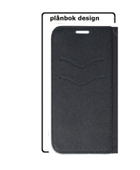 Samsung Galaxy J6 Plus - Smart Fancy Mobilplånbok - Svart