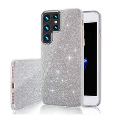 Samsung Galaxy S26 Ultra - 3in1 Glitter Elegant Mjuk Skal Silver