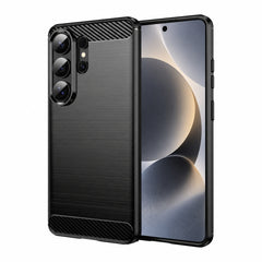 Samsung Galaxy S26 Ultra - Flexibel Carbon Mjuk TPU Skal - Svart