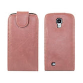 Samsung Galaxy S4 - DeLuxe Leather Fodral - Rosa