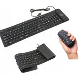 Silikon Tangentbord Vikbart Vattentätt / Dammtätt - USB-kontakt