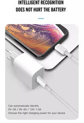 Snabbladdare för iPhone / Samsung 18W PD USB-C Väggladdare