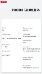 Snabbladdare för iPhone / Samsung 18W PD USB-C Väggladdare