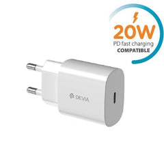 Snabbladdare för iPhone / Samsung 20W PD USB-C Väggladdare