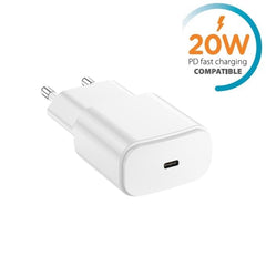 Snabbladdare för iPhone / Samsung 20W USB-C Väggladdare