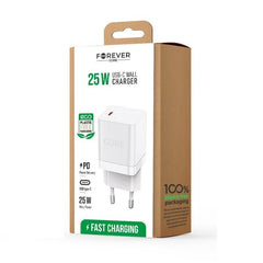 Snabbladdare för iPhone / Samsung 25W PD USB-C för Väggladdare
