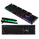 Speltangentbord OSEBERG Semi-mekaniskt, Engelsk & Arabisk layout, Regnbågs-LED