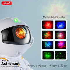 Stjärn-/galaxprojektor Astronaut RGB med Bluetooth-högtalare & Fjärrkontroll
