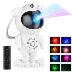 Stjärn-/galaxprojektor Astronaut RGB med Bluetooth-högtalare & Fjärrkontroll