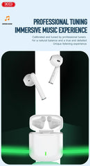 TWS Airpods BT 5.1 Stereo Hörlurar med laddbox XO - Svart