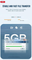 USB-A Hona till USB-A Hane Förlängningskabel XO NB219 USB2.0 3m