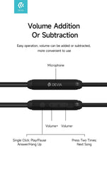 USB-C In-Ear Hi-Fi Hörlurar med Mikrofon iPhone 15,16, 17 /Samsung /Android -Vit