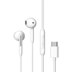 USB-C In-Ear Hi-Fi Hörlurar med Mikrofon iPhone 15,16, 17 /Samsung /Android -Vit
