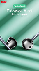 Apple iPhone 15/16/17 kompatibla USB-C In-Ear Hörlurar med Mikrofon EarPods