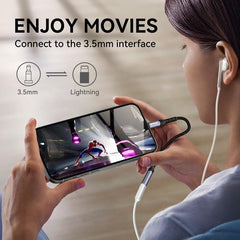 USB-C till 3.5mm Audio Adapter Samsung/Andriod, iPhone 15/16 Mobiler - Svart