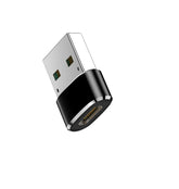USB-C till USB-A Adapter OTG Adapter för Mobil, Surfplatta & Laptop Svart