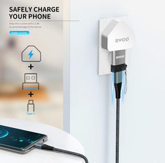 USB till USB-C OTG Converter Adapter Kontakt BAWOO