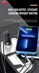 Universal Billaddare Snabbladdning Dual USB 2,4A iPhone/Android