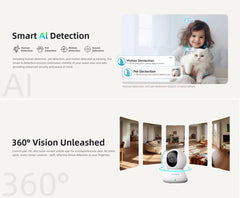 XO CR01 WiFi Smart Kamera 3MP – Nattläge & Tvåvägsintercom