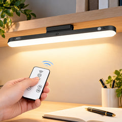 XO Magnetisk LED-lampa med Fjärrkontroll, Dimbar, 3 Ljuslägen, 1200mAh