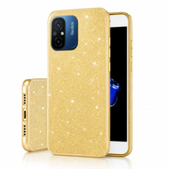 Xiaomi Redmi 12c - 3in1 Glitter Elegant Mjuk Skal Guld