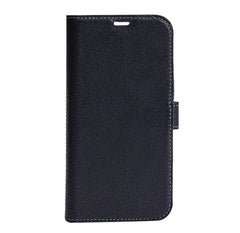iPhone 12 Mini- Essentials Äkta läder 2-i-1 Löstagbart Plånboksfodral Svart