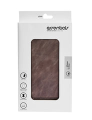 iPhone 13 Mini - Essentials Äkta läder 2-i-1 Löstagbart Plånboksfodral Grå