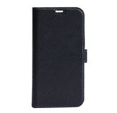 iPhone 13 Pro Max - Essentials Äkta läder 2-i-1 Löstagbart Plånboksfodral Svart