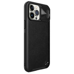 iPhone 13 Pro Max - Nillkin CamShield Leather Skal - Svart