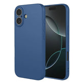 iPhone 16 Plus - Matt TPU Mjuk Skal - Mörkblå