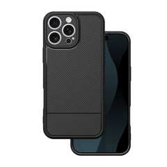 iPhone 16 Pro Max - Flexibel Carbon Mjuk TPU Skal - Svart