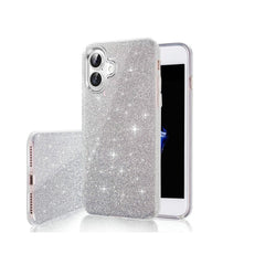 iPhone 17 - 3in1 Glitter Elegant Mjuk Skal Silver