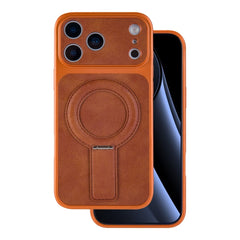 iPhone 17 Pro Max - Luxgrip Mag MagSafe skal med stativ - Orange