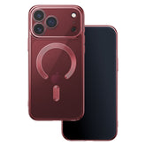 iPhone 18 Pro Max / iPhone 17 Pro Max MagSafe-kompatibelt Chrome Skal DarkCherry