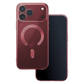 iPhone 18 Pro / iPhone 17 Pro - MagSafe-kompatibelt Chrome Skal - Dark Cherry