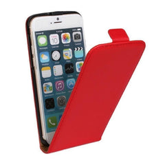 iPhone 6 Plus / 6s Plus DeLuxe Leather Fodral Mobilplånbok - Röd