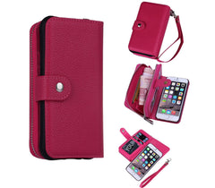 iPhone 6 Plus / 6s Plus Magnetiskt Plånboksfodral - Rosa