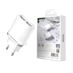 iPhone, Samsung 2.1 Amp Snabbladdning 2xUSB Väggladdare