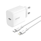 iPhone kompatibla USB-C Snabbladdare med Lightning Kabel