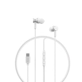 in-Ear USB-C hörlurar för Samsung / iPhone 15, 16, 17 och Mobil med USB-C Kontakt Silver